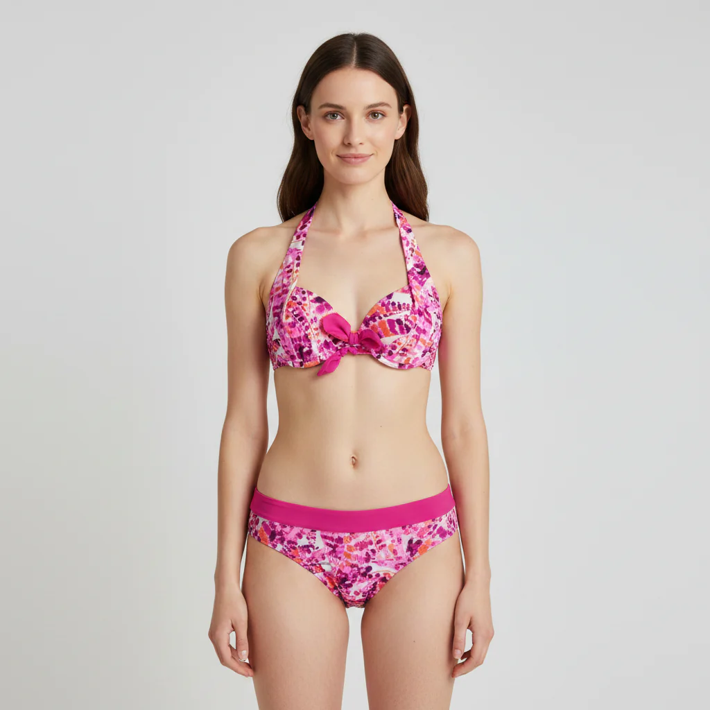Haut de maillot Rose