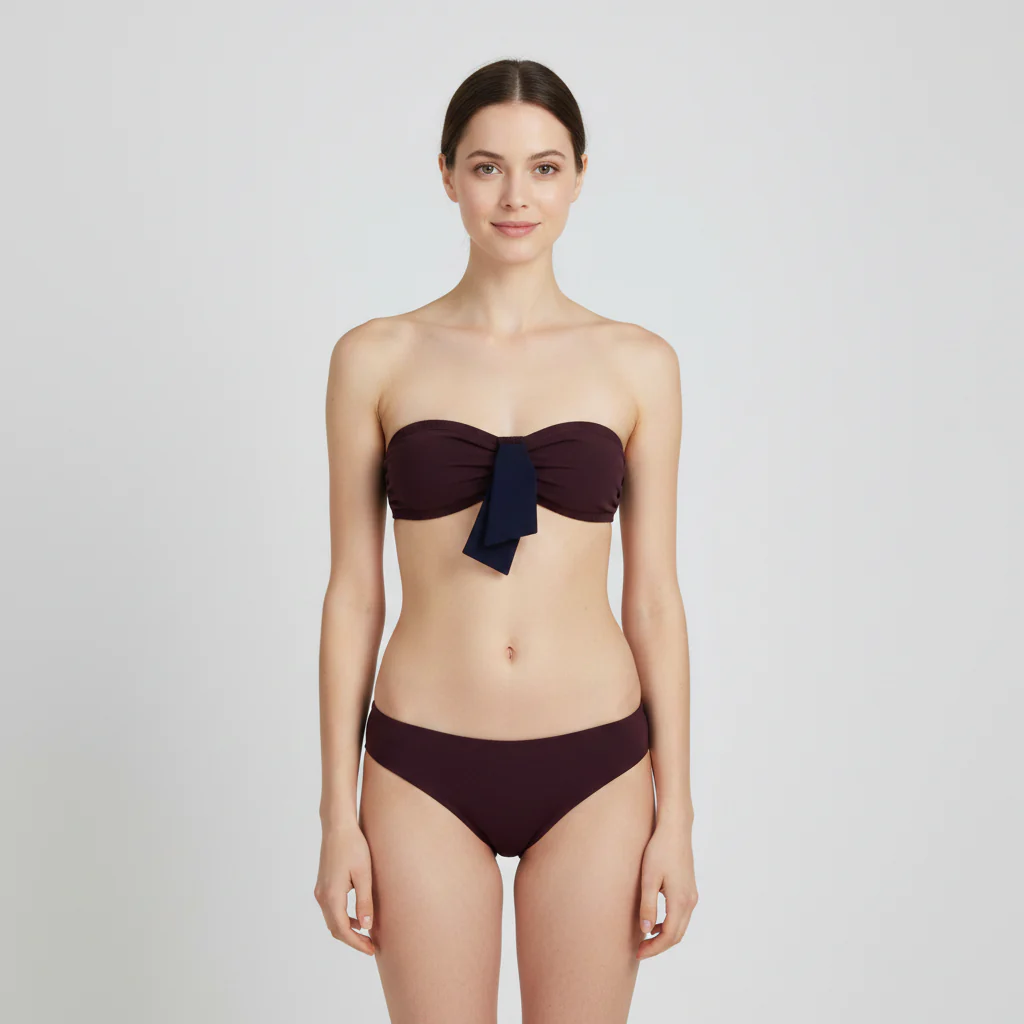 Haut de maillot Princesse tam.tam Marron