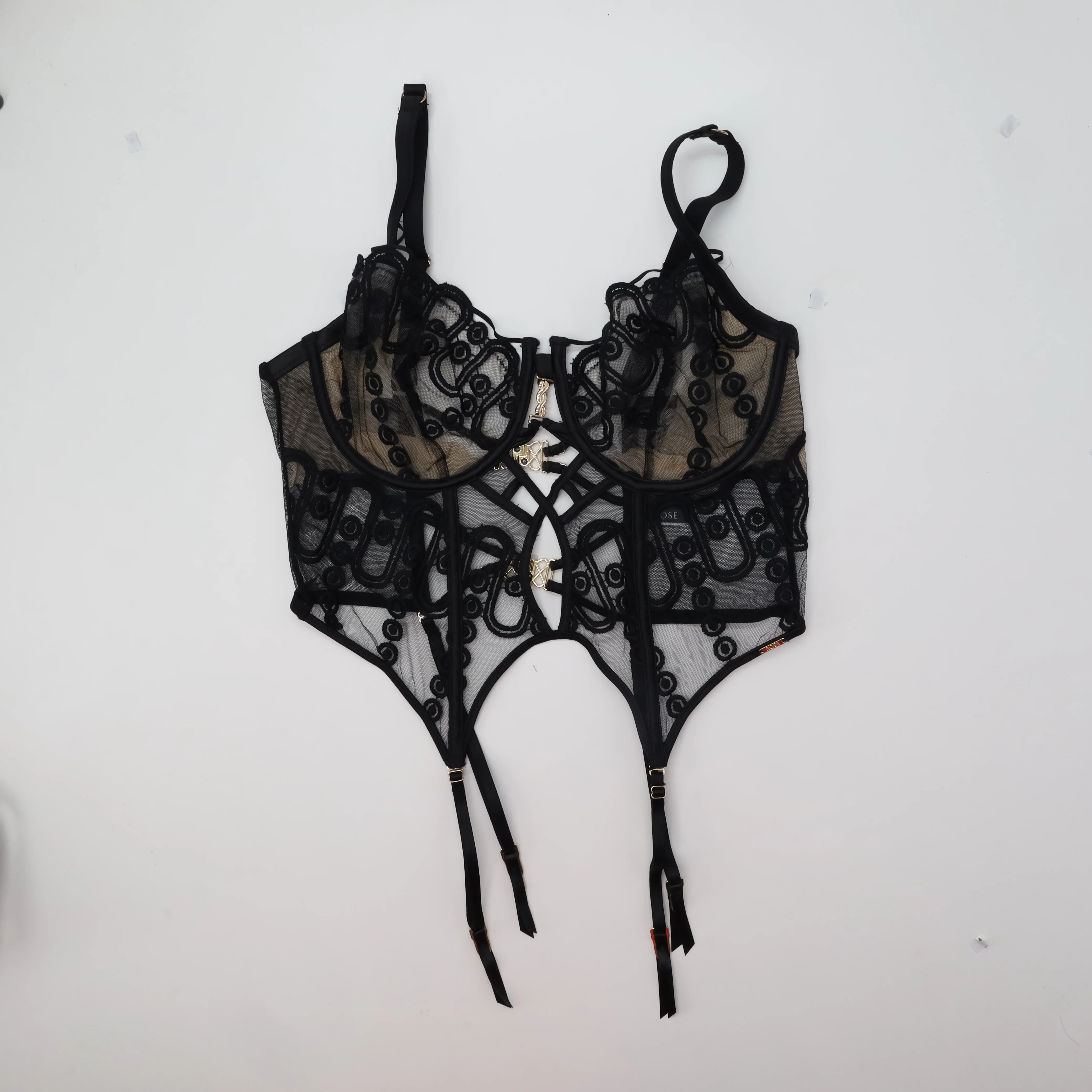 Guêpière Rose Noir