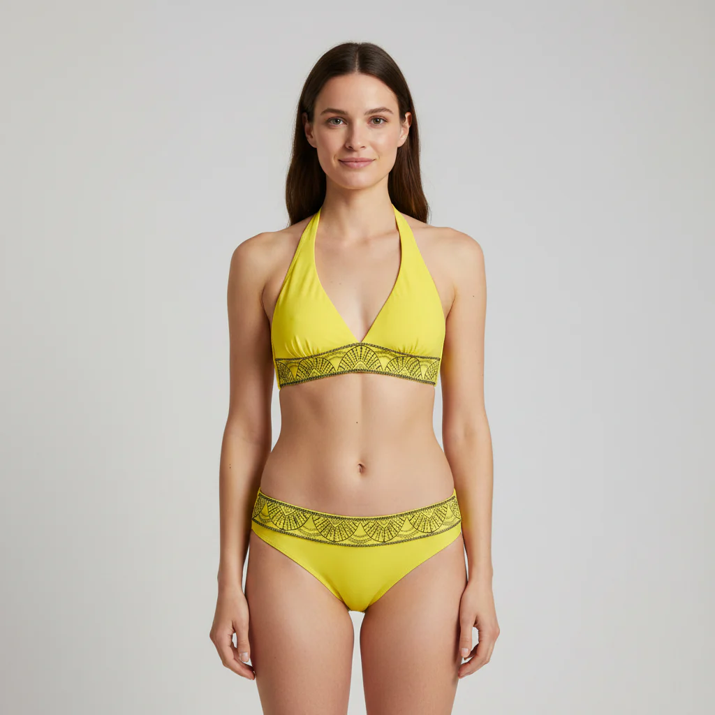 Haut de maillot RougeGorge Jaune