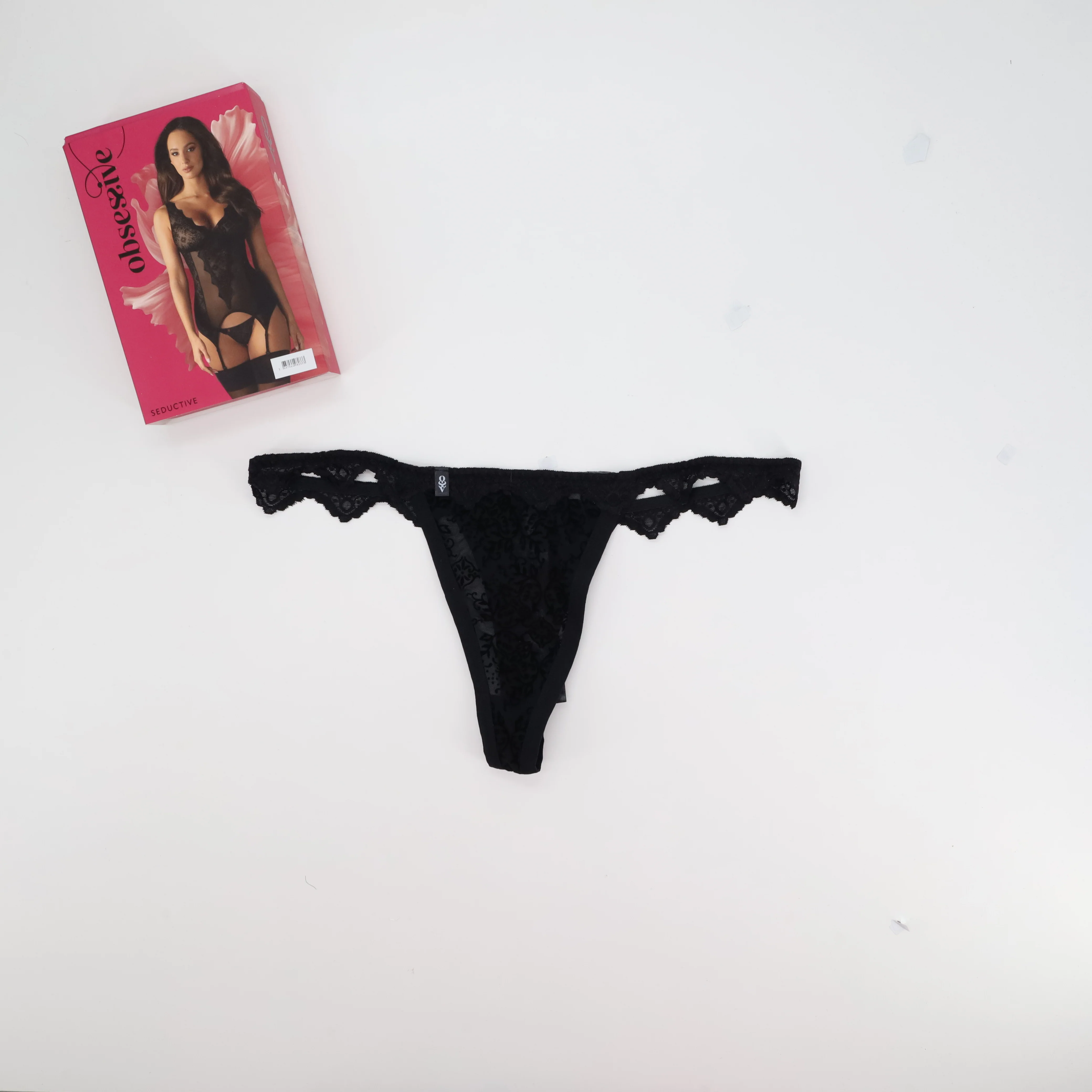 Ensemble lingerie sexy Obsessive Noir - Image 3