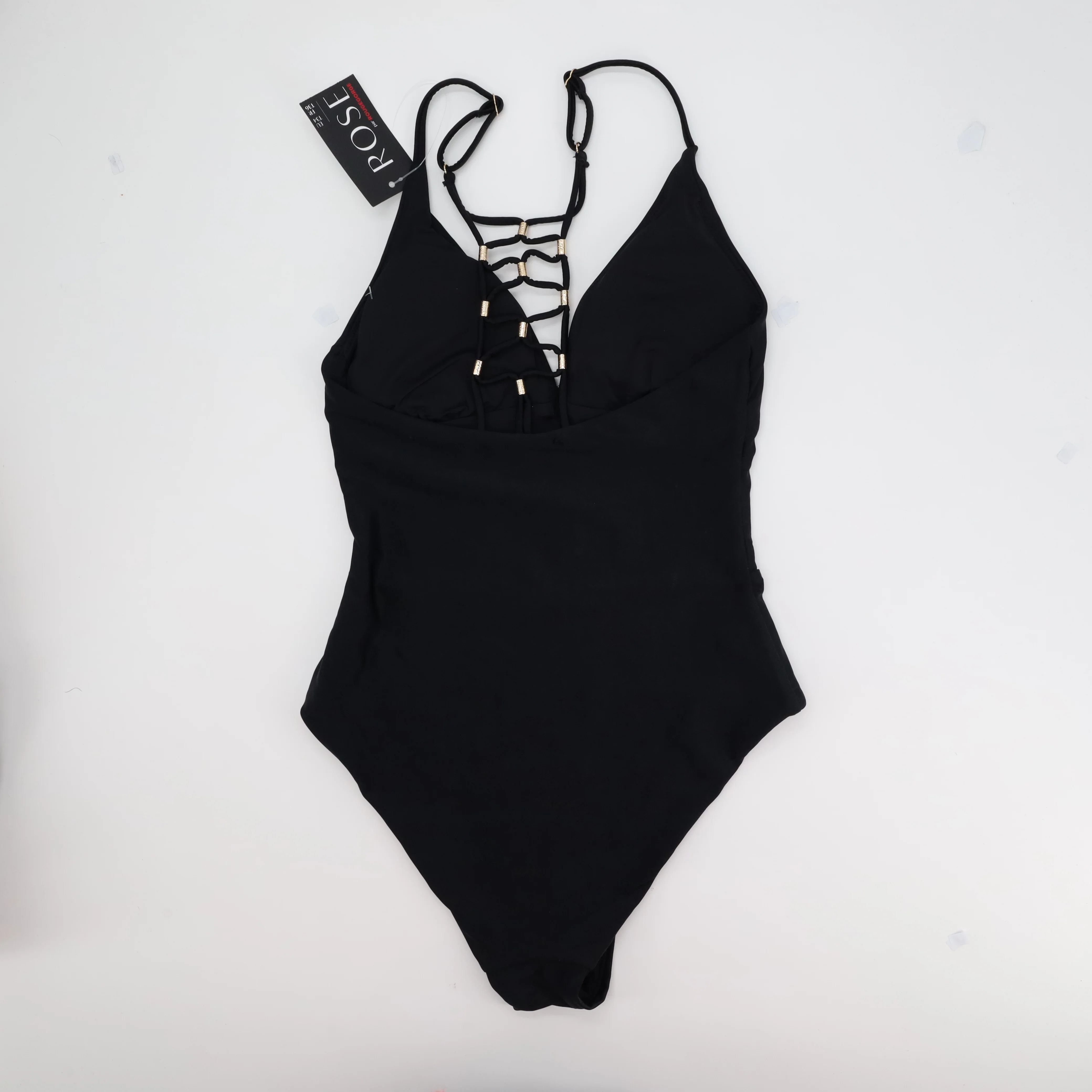 Maillot 1 pièce Rose Noir - Image 2