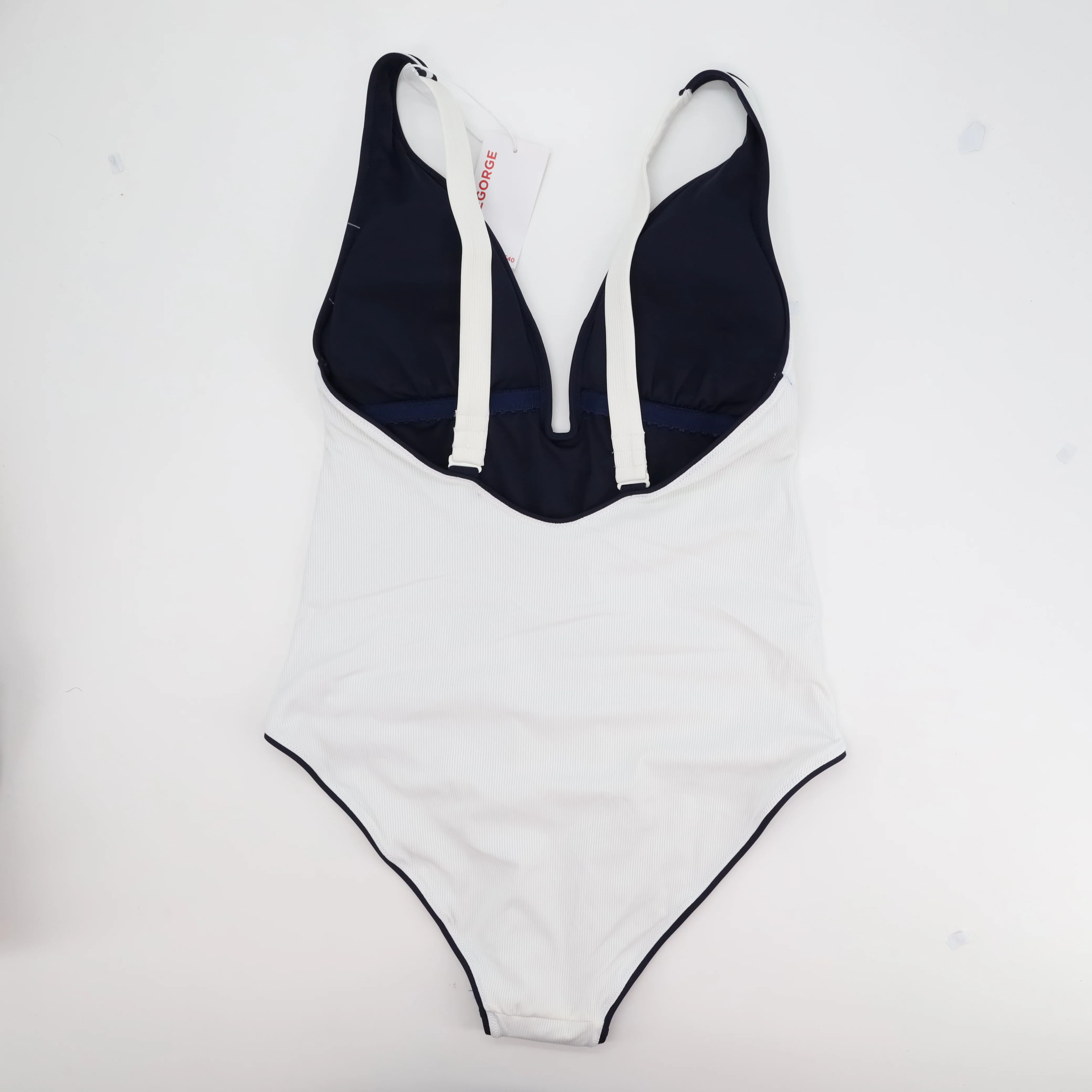 Maillot 1 pièce RougeGorge Blanc - Image 2