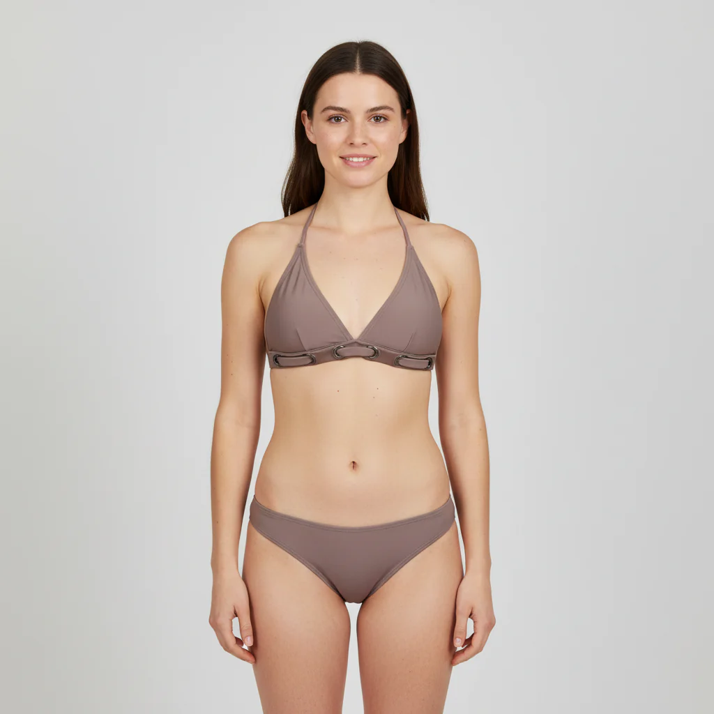 Haut de maillot Dag Adom Marron